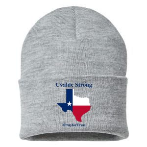 Uvalde Strong Pray For Texas Sustainable Knit Beanie