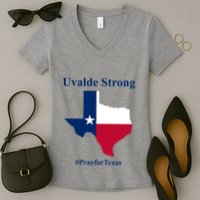 Uvalde Strong Pray For Texas Women's V-Neck T-Shirt