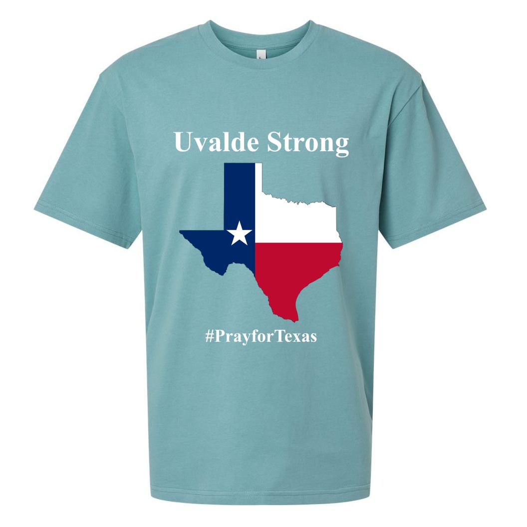 Uvalde Strong Pray For Texas Sueded Cloud Jersey T-Shirt