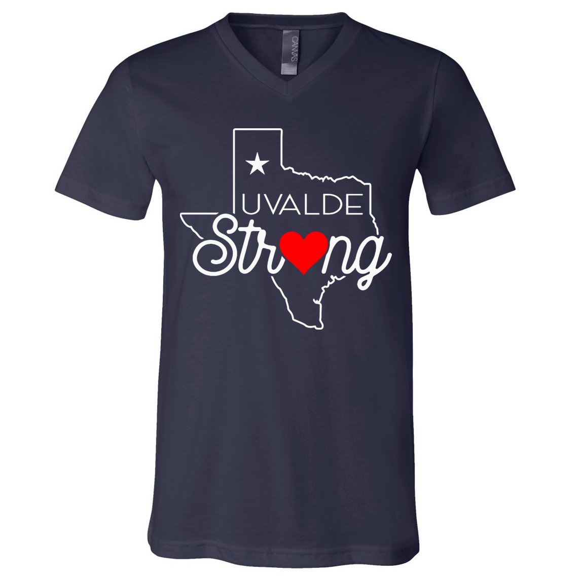 Uvalde Strong Pray For Texas V-Neck T-Shirt