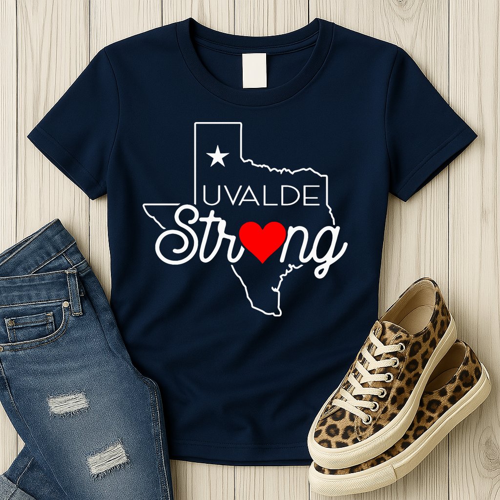Uvalde Strong Pray For Texas Womens T-Shirt