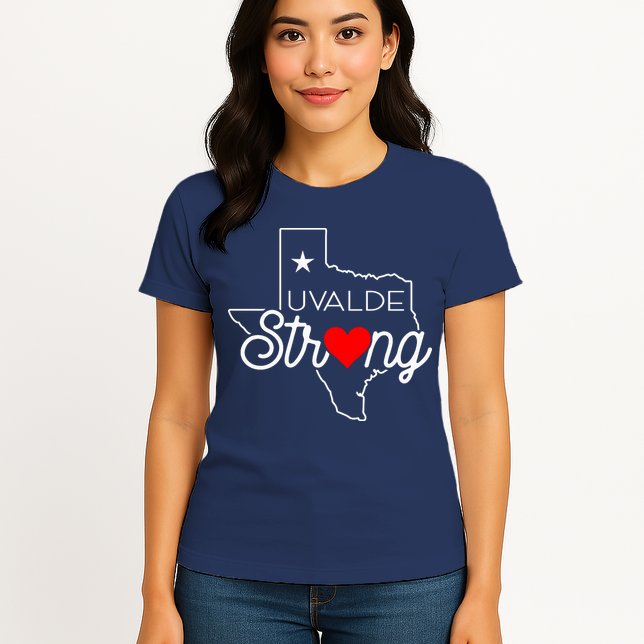 Uvalde Strong Pray For Texas Womens T-Shirt