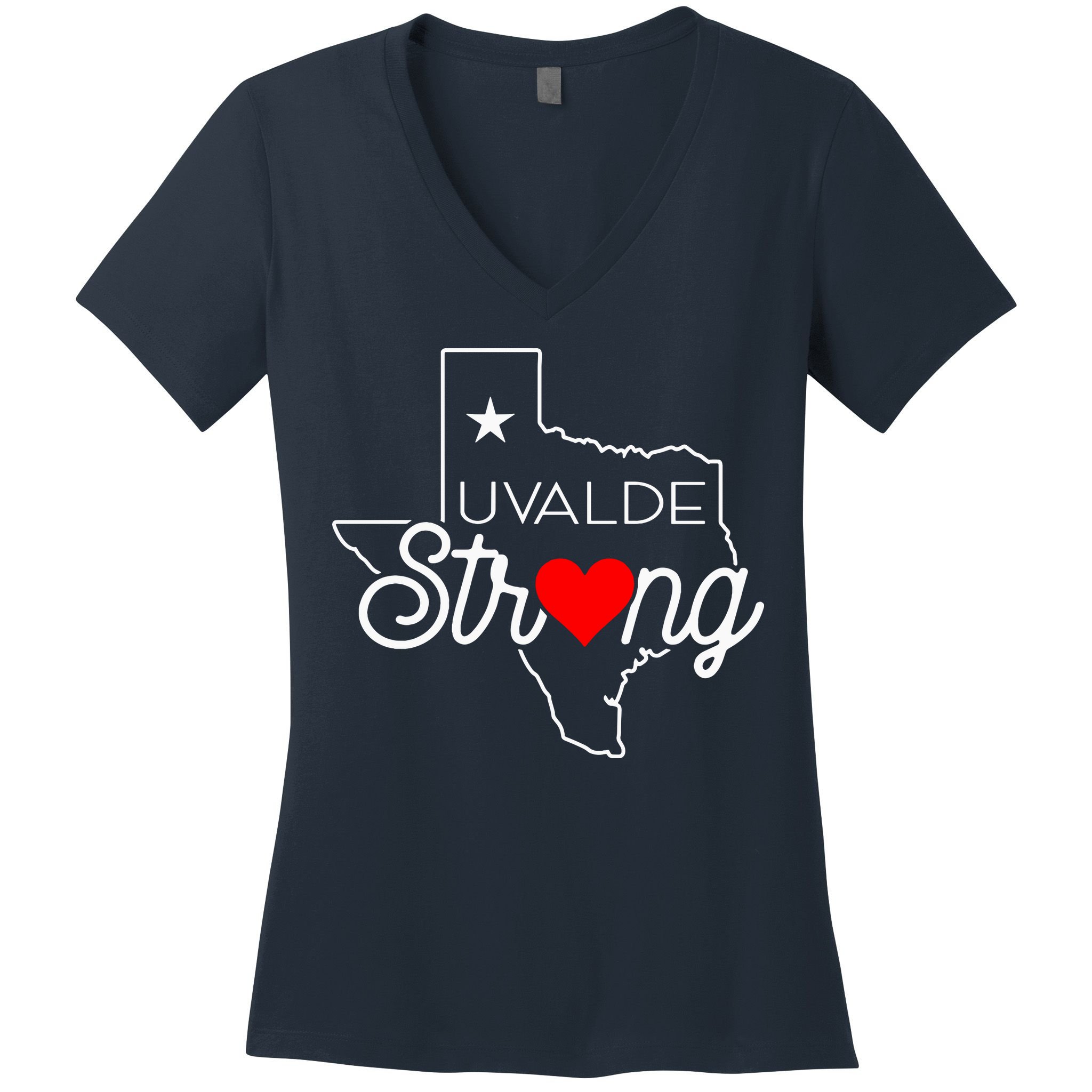 Uvalde Strong Pray For Texas Women's V-Neck T-Shirt