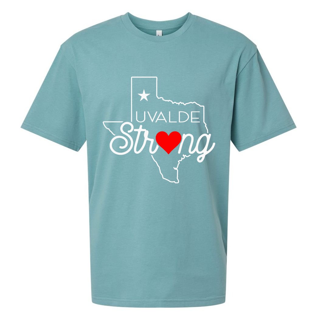 Uvalde Strong Pray For Texas Sueded Cloud Jersey T-Shirt