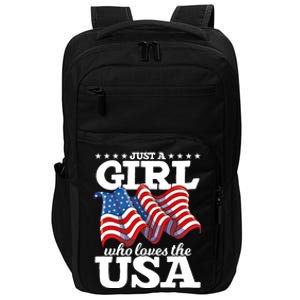 United States Patriotic American Us Flag 4th Of July Funny Gift Impact Tech Backpack