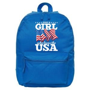 United States Patriotic American Us Flag 4th Of July Funny Gift 16 in Basic Backpack