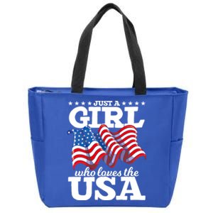 United States Patriotic American Us Flag 4th Of July Funny Gift Zip Tote Bag