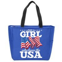 United States Patriotic American Us Flag 4th Of July Funny Gift Zip Tote Bag