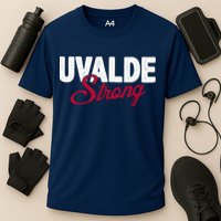Uvalde Strong Pray For Texas Cooling Performance Crew T-Shirt