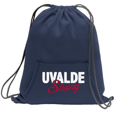 Uvalde Strong Pray For Texas Sweatshirt Cinch Pack Bag