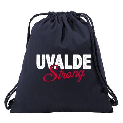 Uvalde Strong Pray For Texas Drawstring Bag