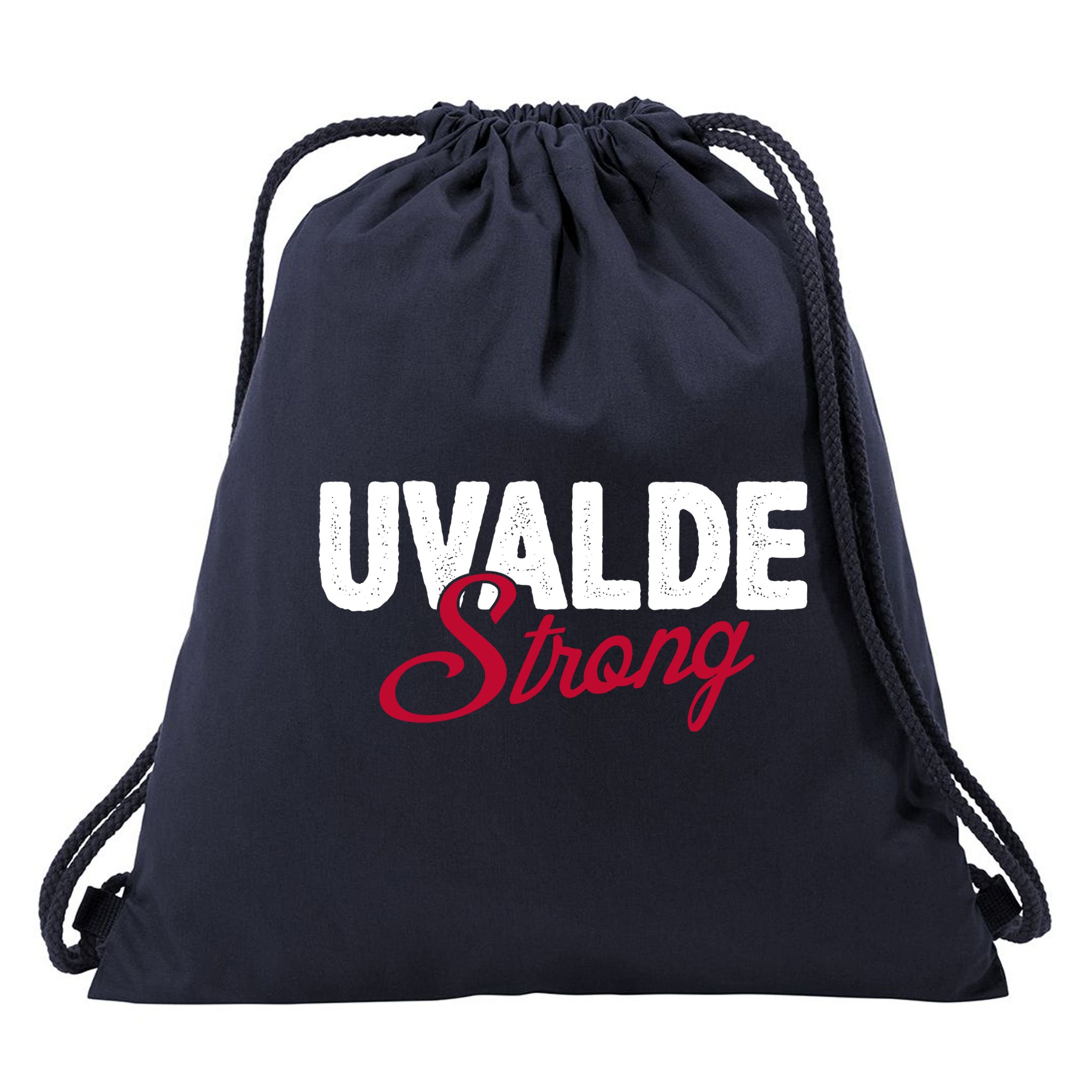 Uvalde Strong Pray For Texas Drawstring Bag