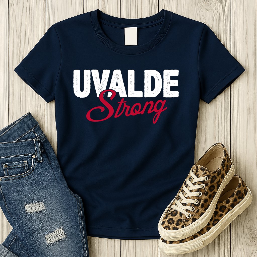 Uvalde Strong Pray For Texas Womens T-Shirt