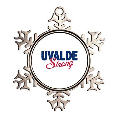 Uvalde Strong Pray For Texas Metallic Star Ornament