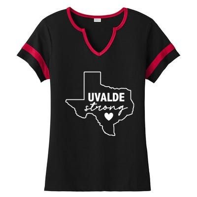 Uvalde Strong Pray For Texas Uvalde Texas Ladies Halftime Notch Neck Tee