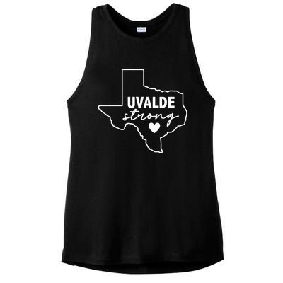 Uvalde Strong Pray For Texas Uvalde Texas Ladies PosiCharge Tri-Blend Wicking Tank