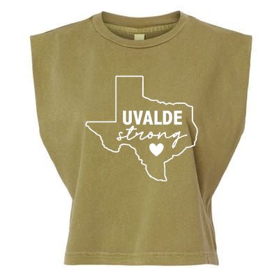 Uvalde Strong Pray For Texas Uvalde Texas Garment-Dyed Women's Muscle Tee