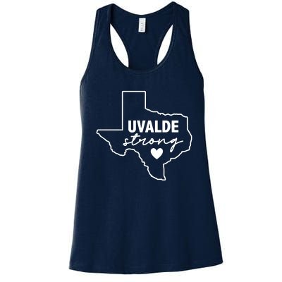 Uvalde Strong Pray For Texas Uvalde Texas Women's Racerback Tank