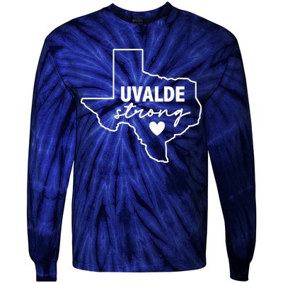 Uvalde Strong Pray For Texas Uvalde Texas Tie-Dye Long Sleeve Shirt