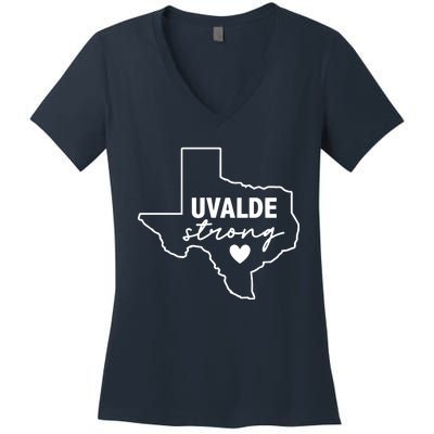 Uvalde Strong Pray For Texas Uvalde Texas Women's V-Neck T-Shirt