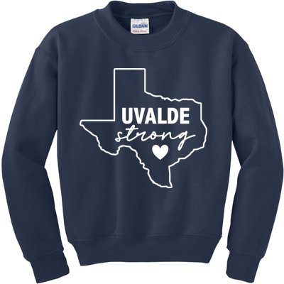 Uvalde Strong Pray For Texas Uvalde Texas Kids Sweatshirt