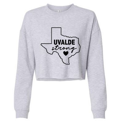 Uvalde Strong Pray For Texas Uvalde Texas Cropped Pullover Crew