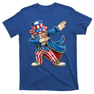 Uncle Sam Patriotic 4th Of July American Flag Dabbing T-Shirt