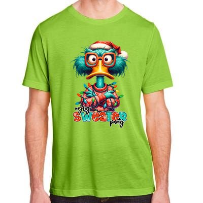 Ugly Sweater Party Funny Sarcastic Grumpy Duck Christmas Adult ChromaSoft Performance T-Shirt