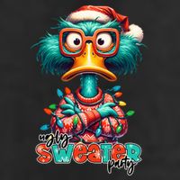 Ugly Sweater Party Funny Sarcastic Grumpy Duck Christmas Cool Comfort Performance Bucket Hat
