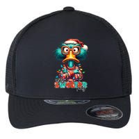 Ugly Sweater Party Funny Sarcastic Grumpy Duck Christmas Flexfit Unipanel Trucker Cap