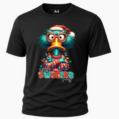Ugly Sweater Party Funny Sarcastic Grumpy Duck Christmas Performance Shirt