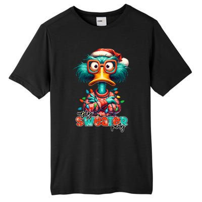 Ugly Sweater Party Funny Sarcastic Grumpy Duck Christmas Tall Fusion ChromaSoft Performance T-Shirt