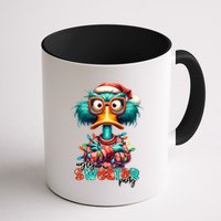 Ugly Sweater Party Funny Sarcastic Grumpy Duck Christmas Mug