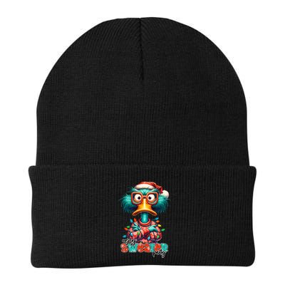 Ugly Sweater Party Funny Sarcastic Grumpy Duck Christmas Beanie