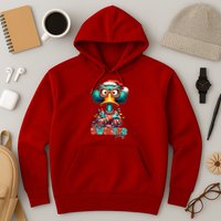 Ugly Sweater Party Funny Sarcastic Grumpy Duck Christmas Hoodie