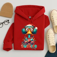 Ugly Sweater Party Funny Sarcastic Grumpy Duck Christmas Hoodie