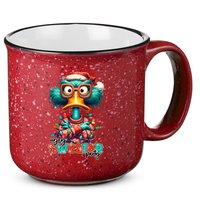 Ugly Sweater Party Funny Sarcastic Grumpy Duck Christmas 15oz Campfire Ceramic Mug