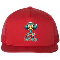 Ugly Sweater Party Funny Sarcastic Grumpy Duck Christmas Flatbill Hat