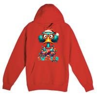 Ugly Sweater Party Funny Sarcastic Grumpy Duck Christmas Premium Pullover Hoodie