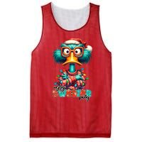 Ugly Sweater Party Funny Sarcastic Grumpy Duck Christmas Mesh Reversible Basketball Jersey Tank