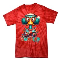 Ugly Sweater Party Funny Sarcastic Grumpy Duck Christmas Tie-Dye T-Shirt