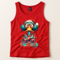 Ugly Sweater Party Funny Sarcastic Grumpy Duck Christmas Tank Top