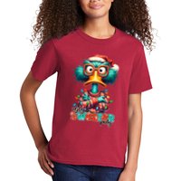 Ugly Sweater Party Funny Sarcastic Grumpy Duck Christmas Kids T-Shirt