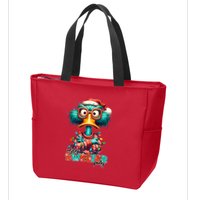 Ugly Sweater Party Funny Sarcastic Grumpy Duck Christmas Zip Tote Bag