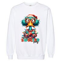 Ugly Sweater Party Funny Sarcastic Grumpy Duck Christmas Garment-Dyed Sweatshirt