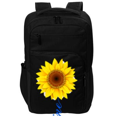 Ukraine Sunflower Peace Stop War Stand With Ukraine Impact Tech Backpack