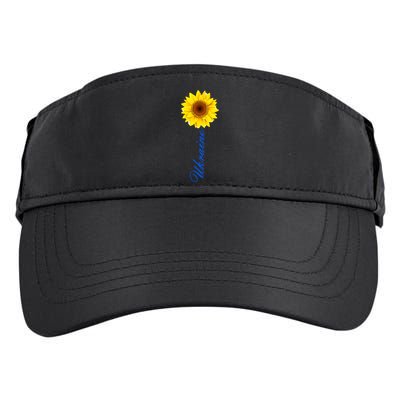 Ukraine Sunflower Peace Stop War Stand With Ukraine Adult Drive Performance Visor