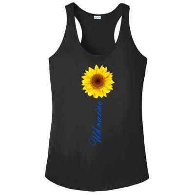 Ukraine Sunflower Peace Stop War Stand With Ukraine Ladies PosiCharge Competitor Racerback Tank