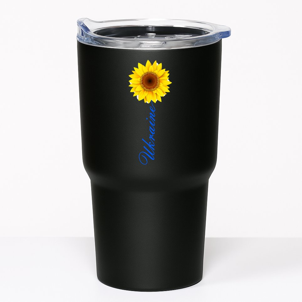 Ukraine Sunflower Peace Stop War Stand With Ukraine Tumbler