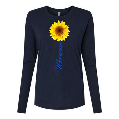 Ukraine Sunflower Peace Stop War Stand With Ukraine Womens Cotton Relaxed Long Sleeve T-Shirt